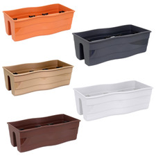 Bac À Fleurs WAVE Pour Balcon 30 & 60 Cm Plusieurs Couleurs