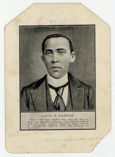 James Parker 1901 President McKinley Assassin Czolgosz Handbill Black Hero