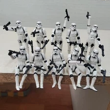 10pcs 3.75" Star Wars Stormtroopers Full Articulated Action Figure + 20 Blasters