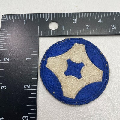 VINTAGE US Army 4TH SERVICE COMMAND Patch 28NN | eBay