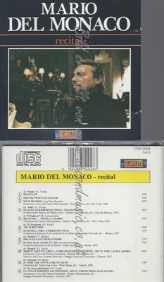 CD--MARIO DEL MONACO--RECITAL--