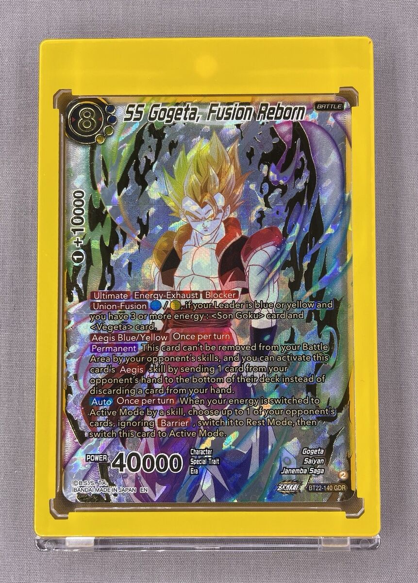 SS Gogeta Fusion Reborn God Rare BT22-140 GDR ~ 2023 Dragon SS Gogeta Fusion Reborn God Rare BT22-140 GDR ~ 2023 Dragon