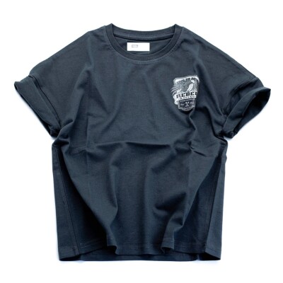 Kinder Baumwolle T-Shirt Jungen Mädchen Cartoon Grafik Kurzarm Freizeit Tee Alter 4-13 Jahre
