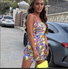 ZARA FLORAL PRINT DRESS XS