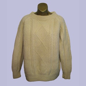 women's wool fisherman sweater