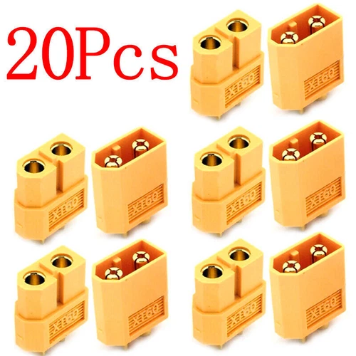 20pcs 10pcs Male Female XT-60 Bullet Connectors Plugs XT60 For RC Lipo Battery - Picture 2 of 13