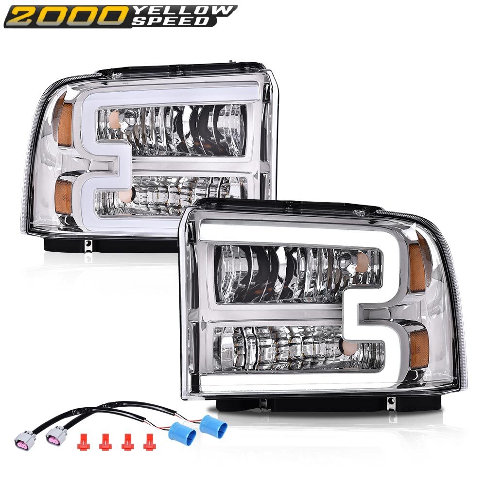 MOD 7x6 LED Headlight For Ford F-Series 1978-1986 – Chrome Housing, Hi/Lo, DRL, Turn Signal (Pair) - View #5