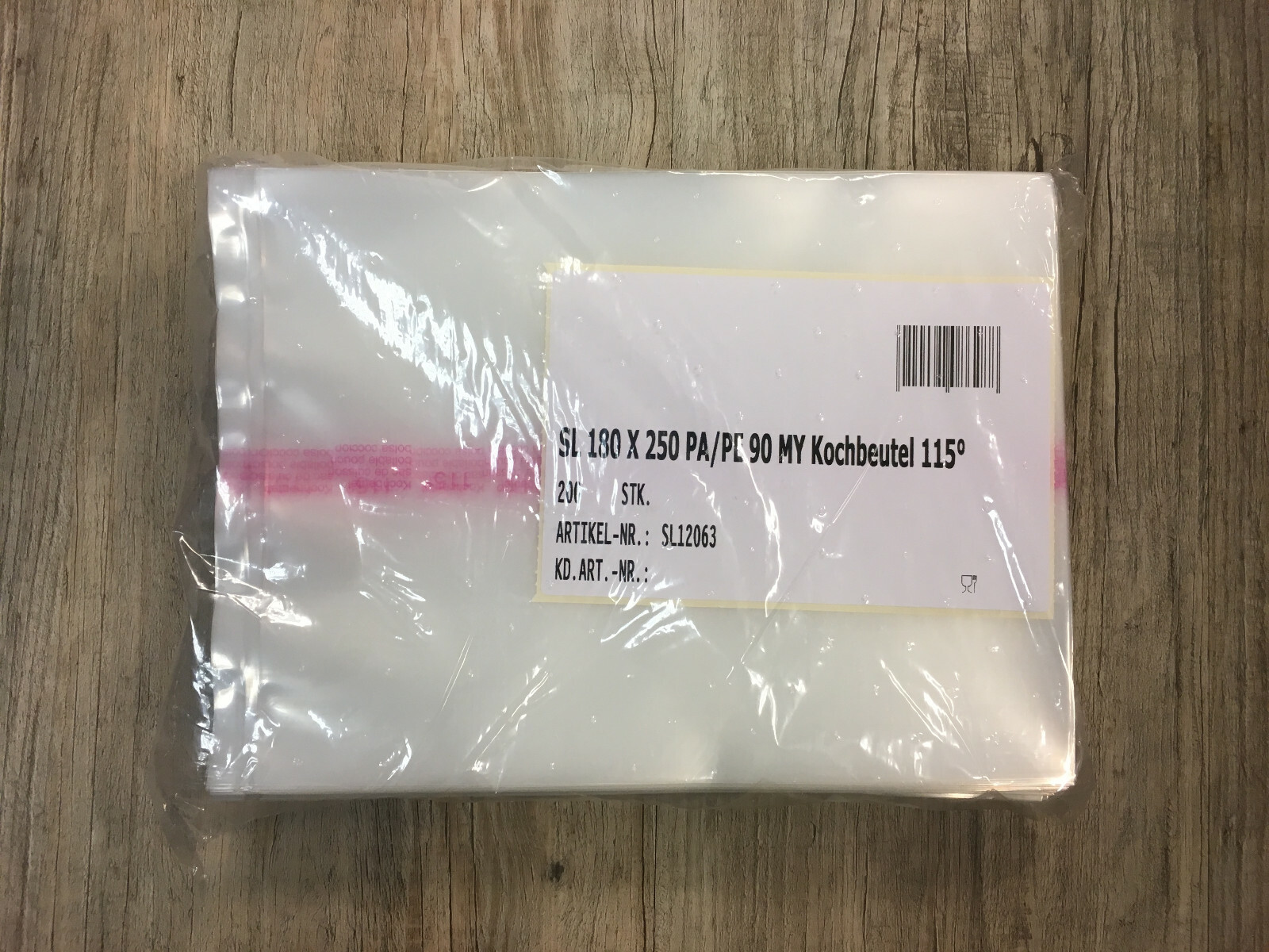 200 glatte Kochbeutel Souvid Beutel Vakuumbeutel Schlauchbeutel 180 x 250 mm