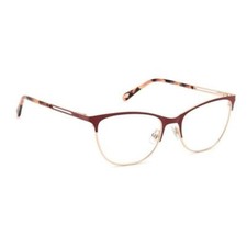 New FOSSIL FOS-7134/G LHF Matte Burgundy Eyeglasses 53/17/140