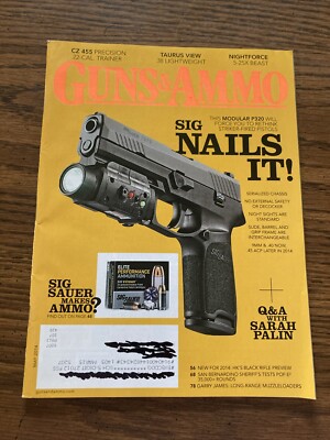 Guns & Ammo Sig Sauer Nails It Modular P320 Taurus May 2014 FREE SHIPPING JB