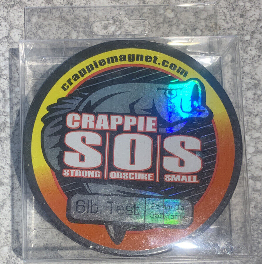 Crappie Magnet Trout Magnet SOS Copolymer Fishing Line 6 LB 350 YDS Clear.