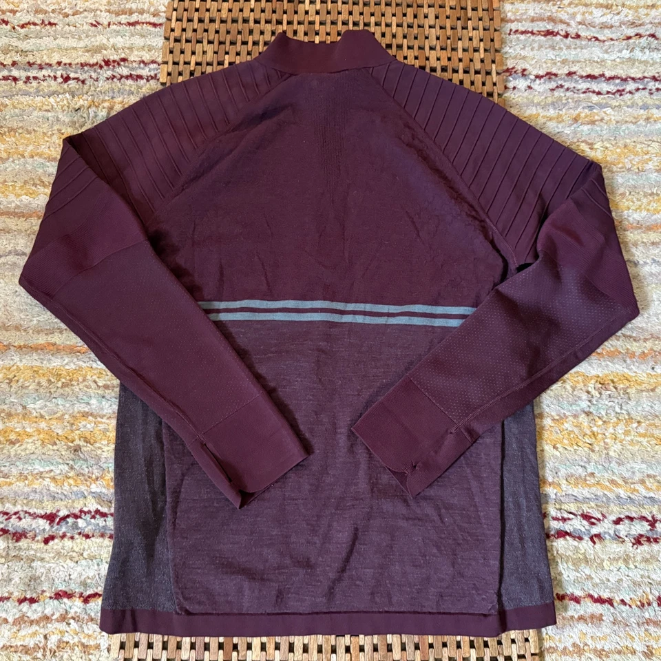 Smartwool Intraknit Merino Wool Textured Pullover Sweater Red Men's Size XL - Image 2 of 3