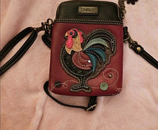 Chala Rooster Applique Small Crossbody Bag Bu...
