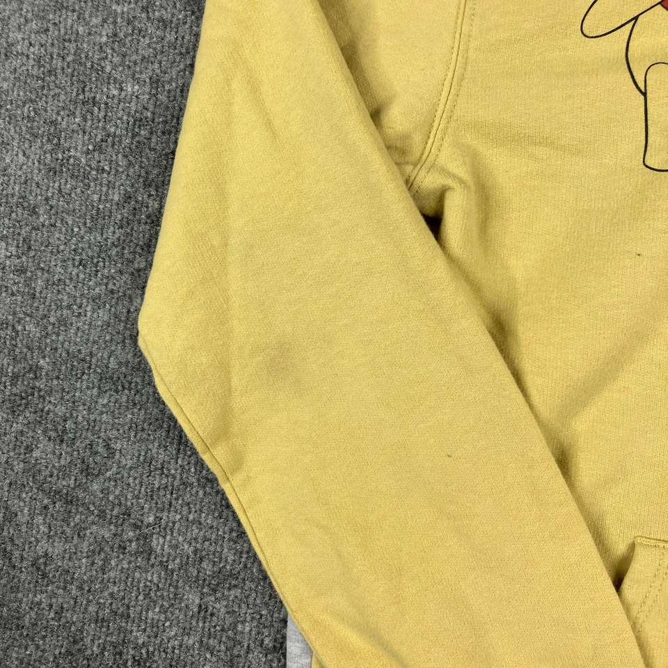 Sudadera con Capucha Disney Winnie the Pooh Niños Talla M 7-9 Amarillo Gris Pullover Gráfico Foto 3 de 4