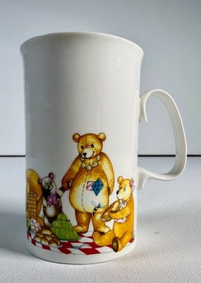 Dunoon Fine Bone China Mug Teddy Bears Picnic by Cherry Denman England