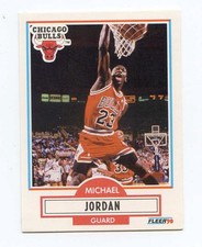 CHICAGO BULLS MICHAEL JORDAN 1990 FLEER #26 