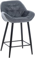 Barhocker Gibson Stoff Grau