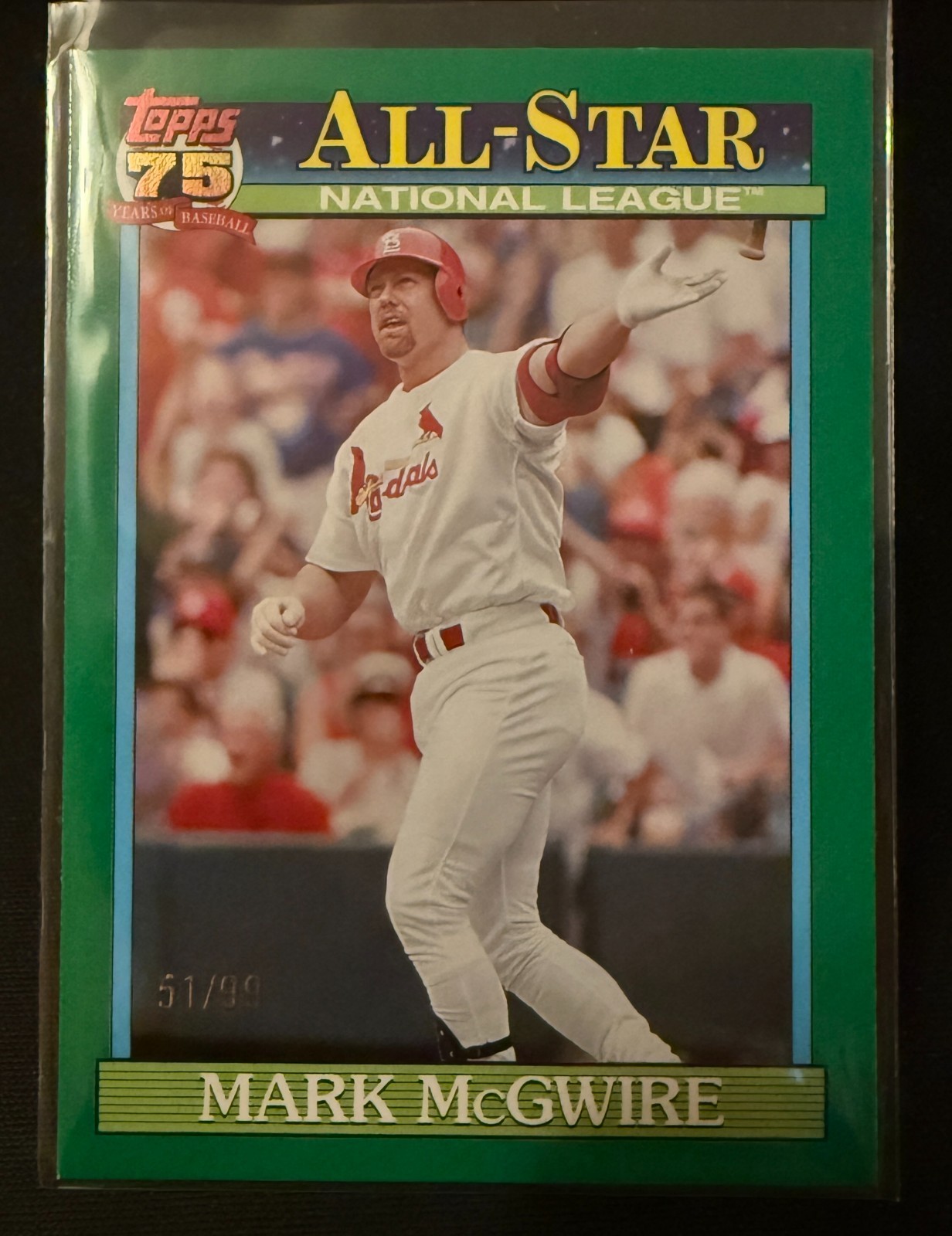 2026 Topps Mark McGwire All-Star Green 51/99