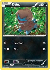 Deino - NOVI 077 Pokemon - Light Play