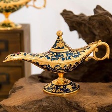Magic Aladdin Fr&uuml;her, Retro Metall M&auml;rchen Aladdin Magic Genie Teekanne &Ouml;l Hause