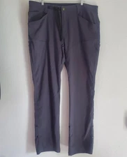 Slumberjack Pants Mens 40x34 Charcoal Nylon Stretch Hiking Outdoor Zip Pockets