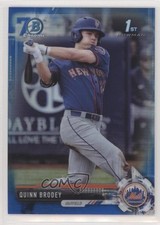 2017 Bowman Draft Chrome Blue Refractor 70th Anniversary 54/200 Quinn Brodey s3g