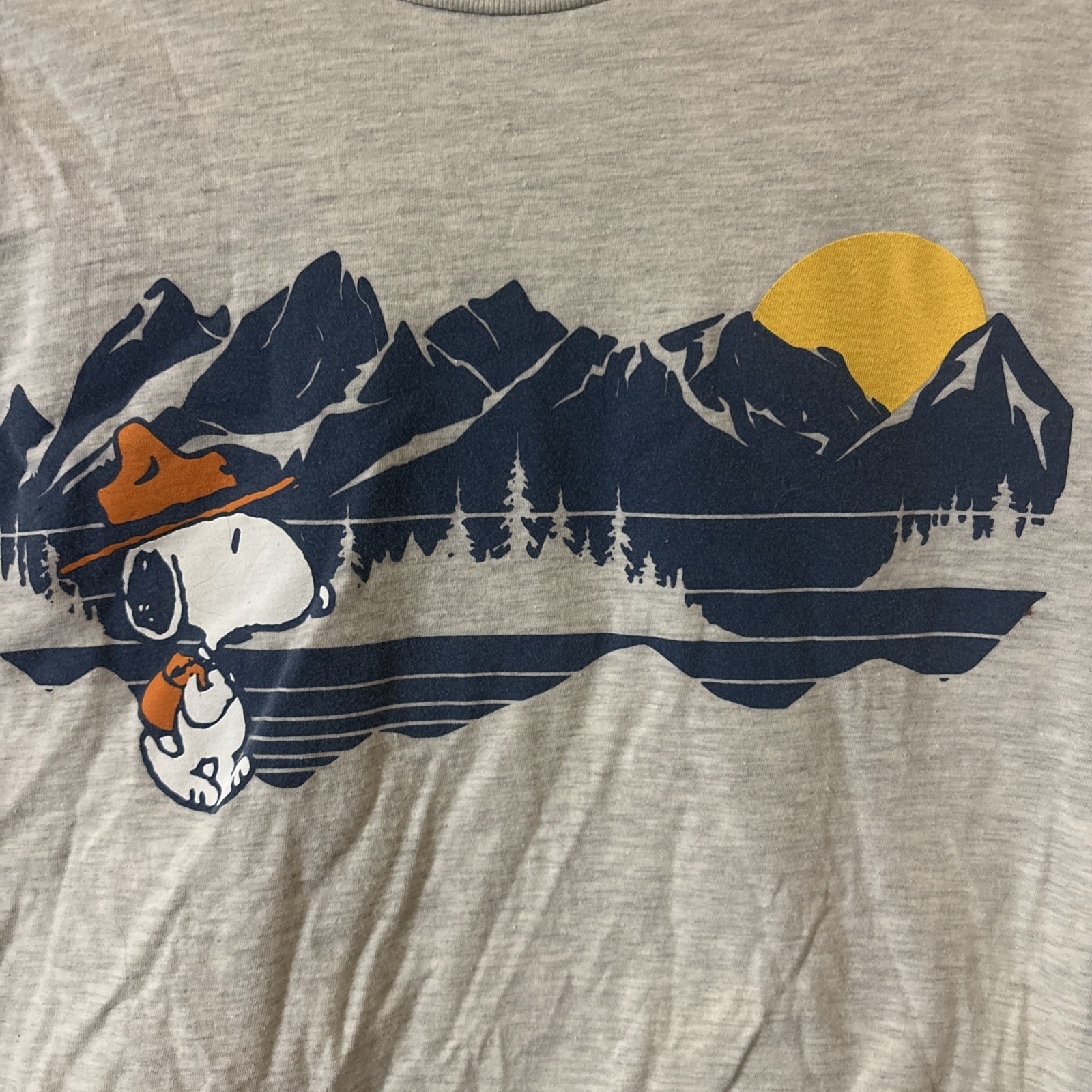 Snoopy Beagle Scout Graphic Long Sleeve Shirt M Medium