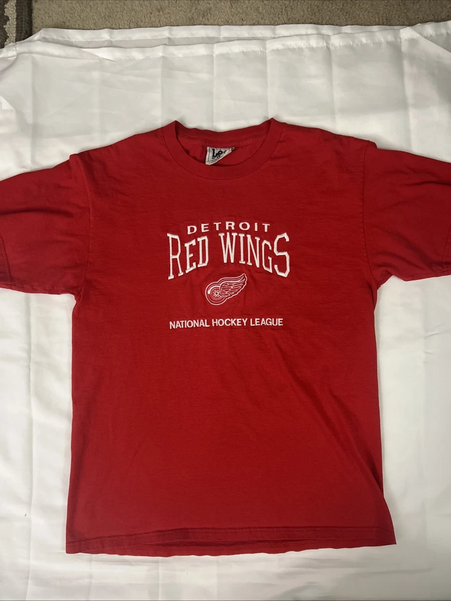 T-shirt Vintage Detroit Red Wings LNH - Taille L - Steve Yzerman - Années 90