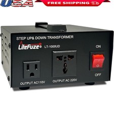 Universal Voltage Power Converter Step Up Down Transformer CE Certified New