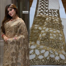 Heavy Fancy Bollywood Saree Designer Indian Sari Ethnic Wedding Party Eid Wear