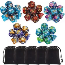 CiaraQ Polyhedral Dice Set - DND Role Playing Dice for Dungeons and Dragons RPG