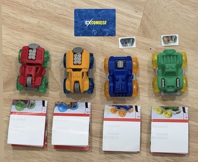 Kinder Joy Racing 4x4 Jeeps Complete Set of 4 Toy Cars Collectible
