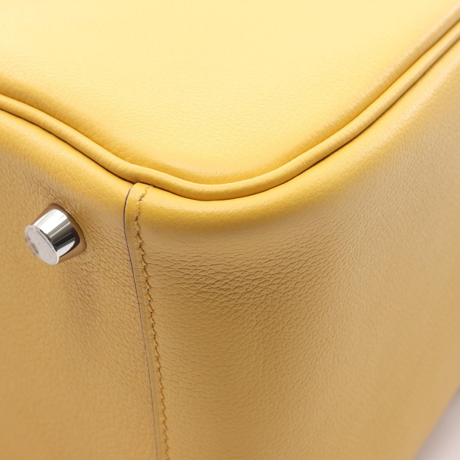 HERMES Lindy 26 Shoulder Bag B Evercolor leather Sun Used Women SHW thumbnail 6