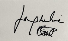 JACQUELINE BISSET Signed Autographed 3x5 Index Card..SEXY ACTING LEGEND
