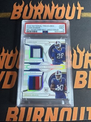 2022 PANINI NATIONAL TREASURES NFL GEAR COMBO MATERIALS