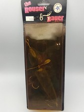 Rouser & Bauer Musky Topwater Globe Style Muskie Bait (Black) New In Pkg