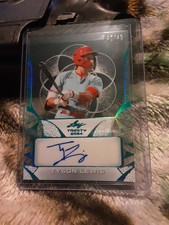 2024 Leaf Trinity Clear Autographs Tyson Lewis #CA-TL1 Platinum 40/49 (AU, RC)