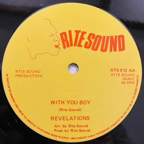 Revelations* - Jah Feeling / With You Boy (12") (Very Good Plus (VG+)) - 3770897 - Image 2 of 2