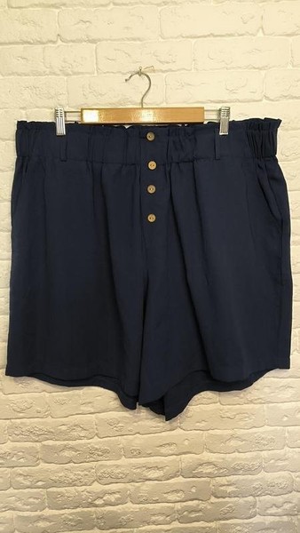Women Emery Rose Shorts Navy Polyester 48