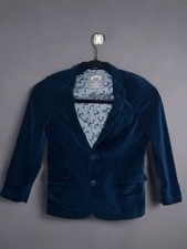Appaman Fine Tailoring Boys Navy Velvet Blazer Size 8
