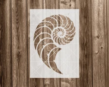 Seashell Craft Stencil Durable Mylar Reusable Plastic Painting Stencil