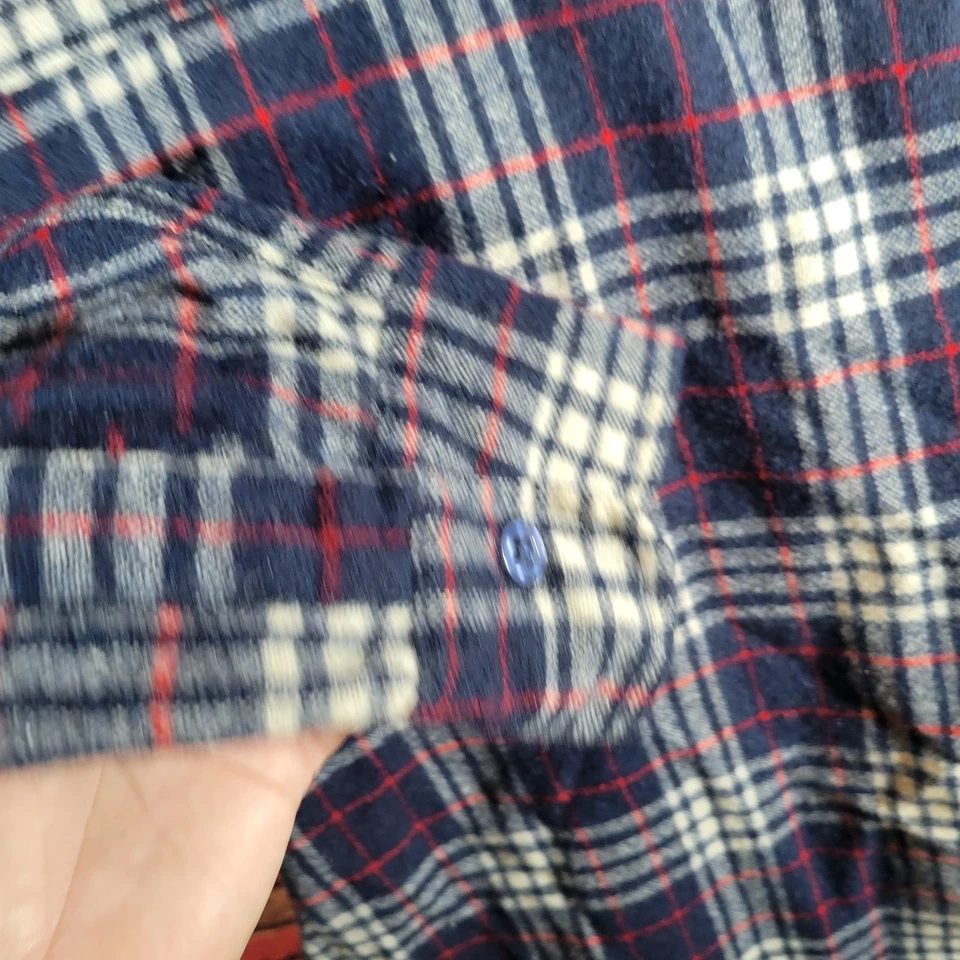 Penfield Mens Wool Blend Shirt Blue Plaid XL Gorpcore Vintage Heavyweight - Image 4 of 4