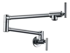 Anzzi KF-AZ258 Braccia 4 GPM Wall Mounted Double Handle Pot - Chrome