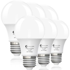 6Pack A19 LED Light Bulbs,60 Watt Equivalent Daylight 5000K with E26 Base,Eff...