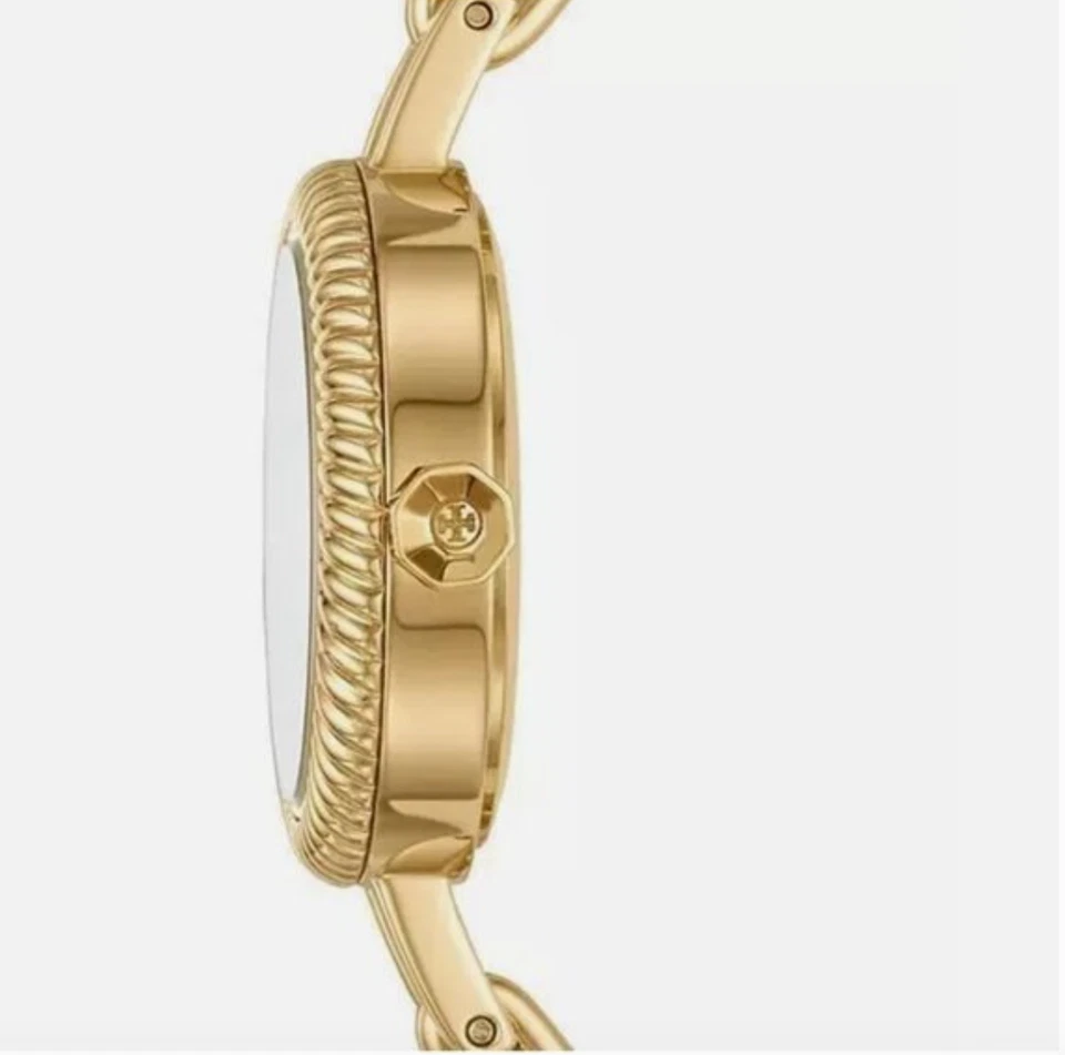 NUEVO EN CAJA RELOJ BRAZALETE TORY BURCH REVA SET DE REGALO TBW4029 $279 TONO DORADO MULTICOLOR Foto 2 de 4