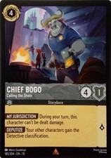 185/204 CHIEF BOGO CALLING THE SHOTS EN10 RARE DISNEY LORCANA CARD