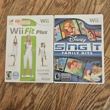 Lot Of 2 Games Wii Fit Plus Wii Game Wii Sing It Disney Family Hits