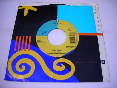 w SLEEVE The B-52's Love Shack / Channel Z 1989 45rpm VG++
