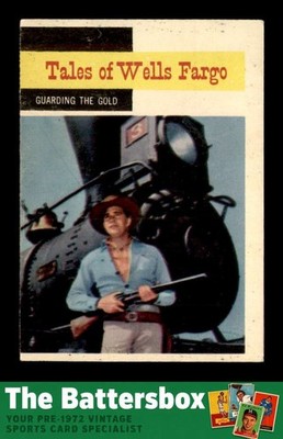 1958 Topps TV Westerns #63 Guarding the Gold  Tales of Wells Fargo VGEX X3749200