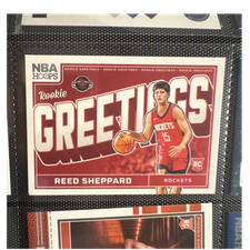 NBA Hoops Reed Sheppard Rookie Greetings Rockets Basketball Trading Card